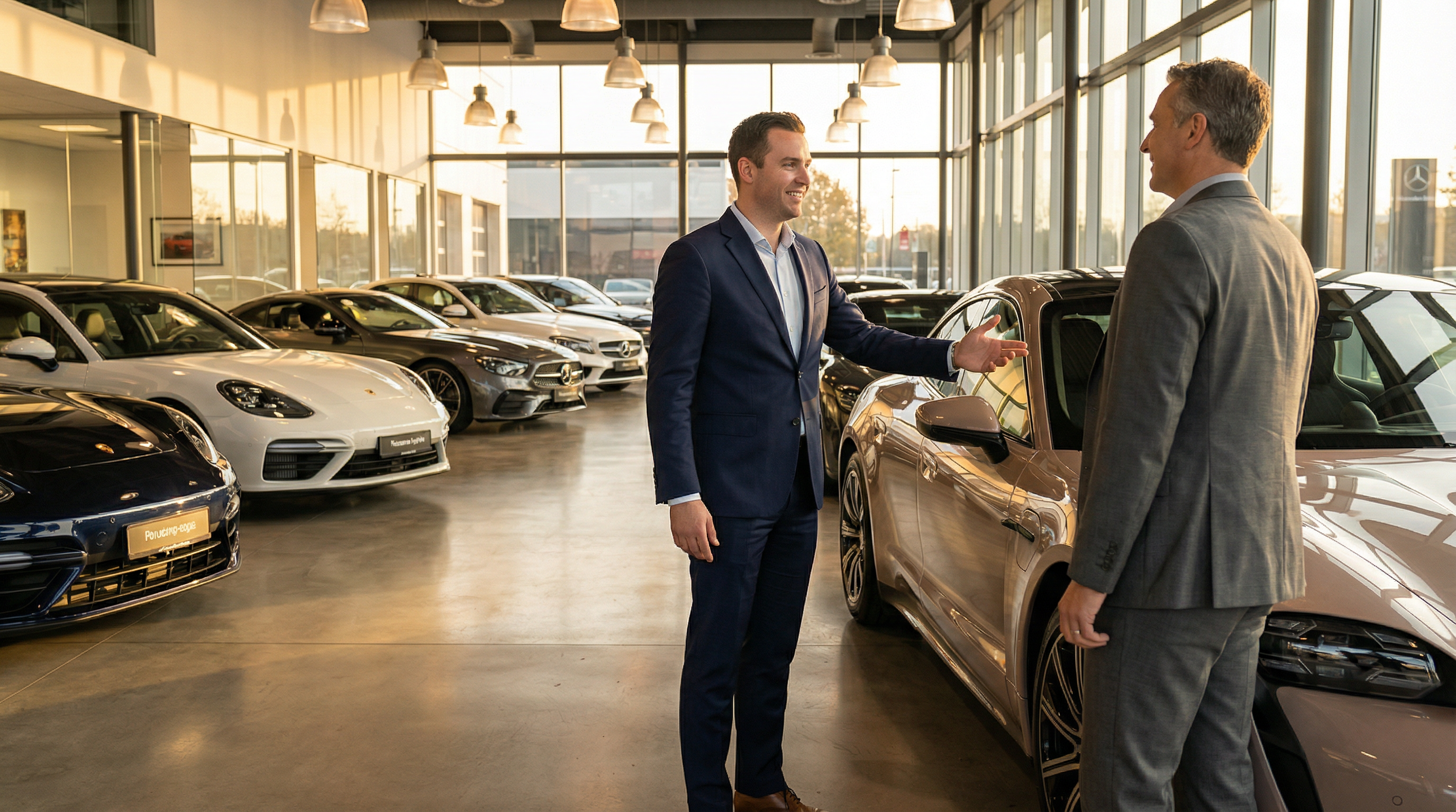Verkaufsgespräch im Autohaus